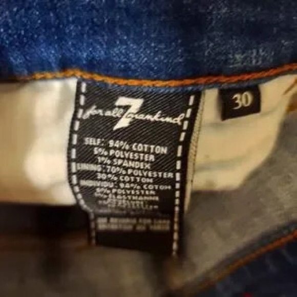 New with tags 7 For All Mankind Jean Shorts Size 30 - Picture 4 of 4